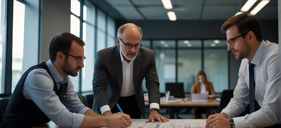 group-individuals-working-together-construction-project-focusing-planning-review